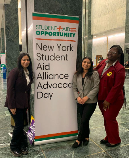 Molloy Student at Advocacy Day