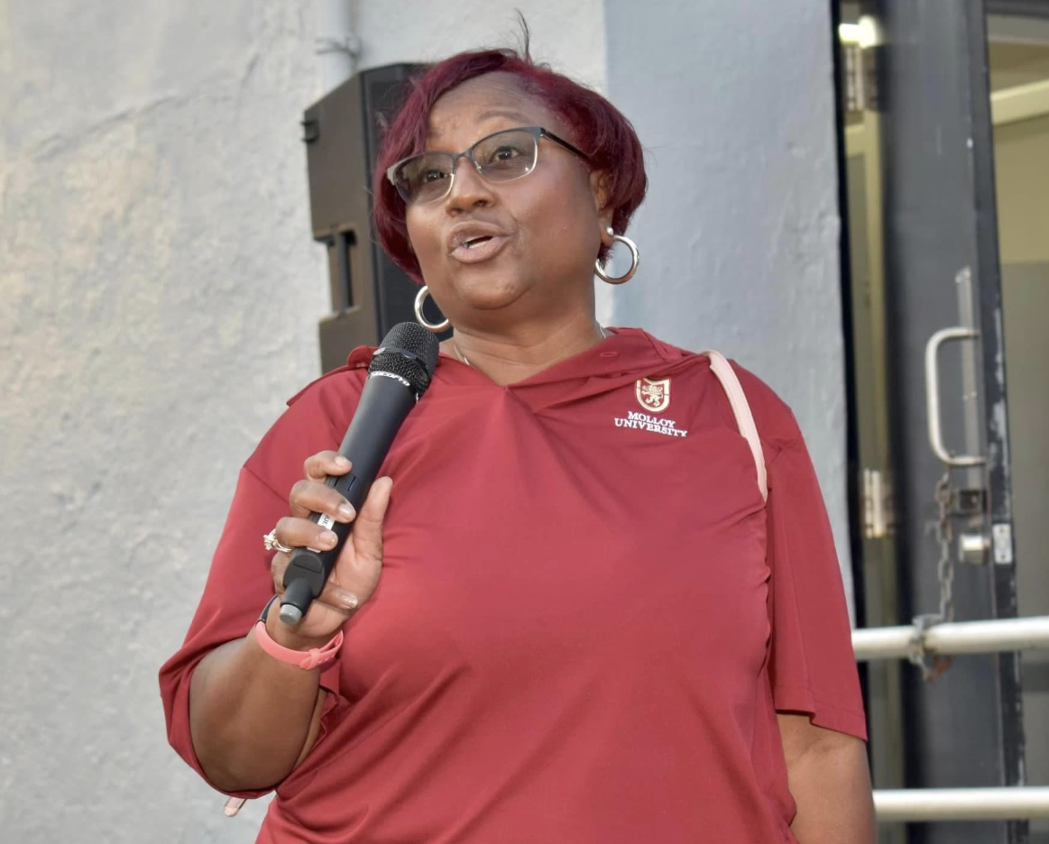 woman speaking