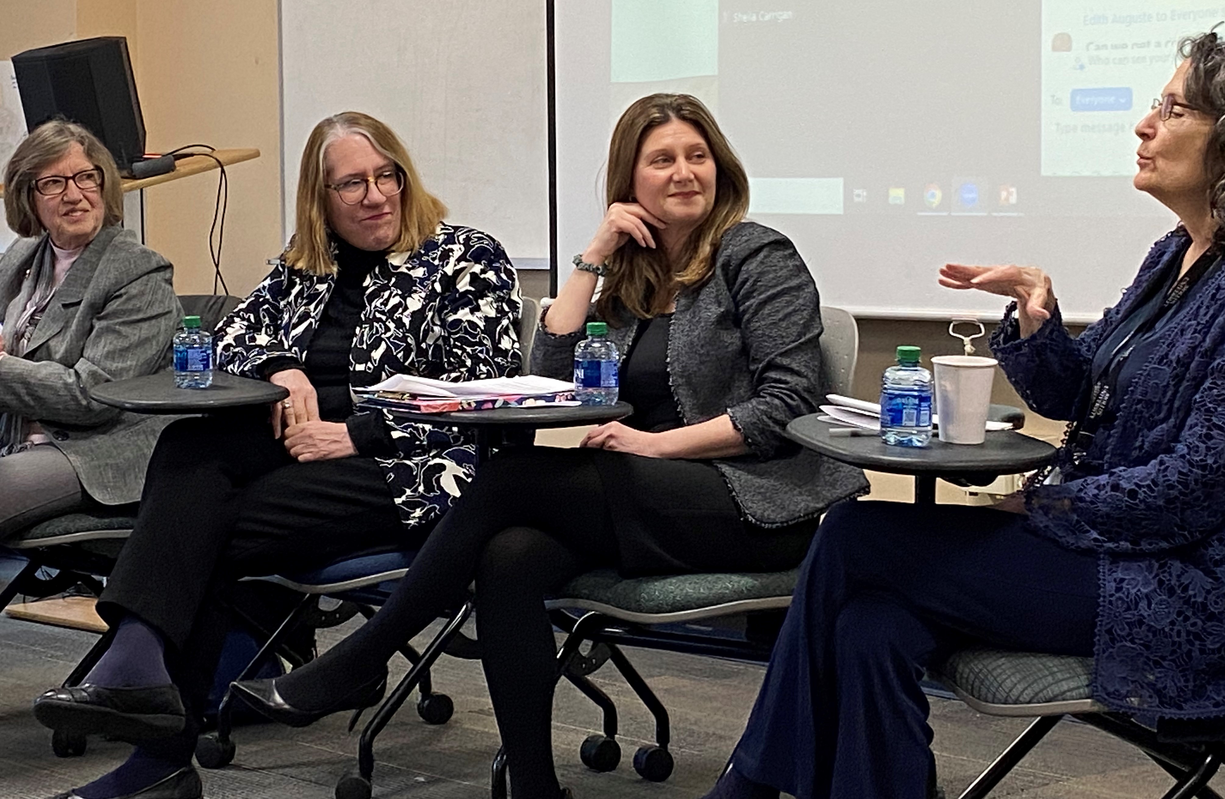 Panelists discussing best practices for nonprofits