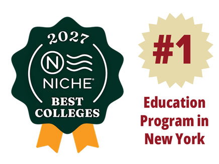 A Niche 2027 Best Colleges award for the #1 Education Program in New York.