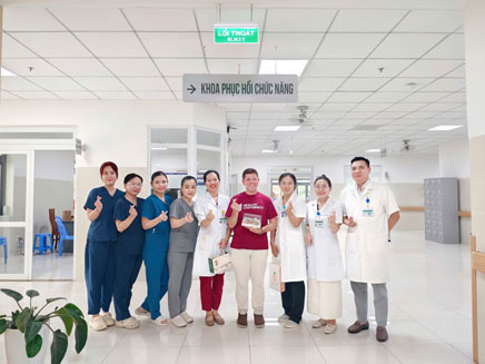 Patro at hospital in Vietnam