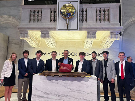 Jesse Bianco and business students