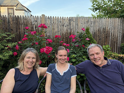 Dr. Eric Walter, Elizabeth Walter and their daughter, Emma "Grace" Walter.