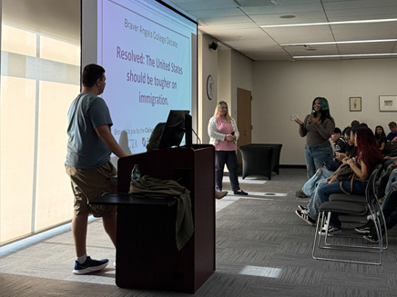 Braver Angels event in Larini Room