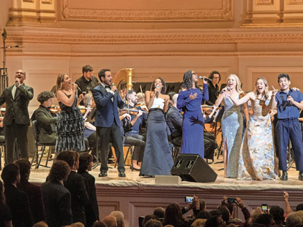 Molloy University’s CAP21 Musical Theatre students share the stage at Carnegie Hall with Broadway stars during the unforgettable benefit concert 'Seth Rudetsky and His Broadway Friends’ on Nov. 25.