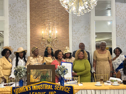 Dr. Freida Pemberton being presented with the Eleanor Beatrice Hull Award