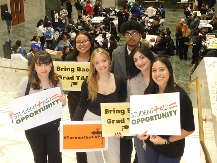 Students in Albany at Advocacy Day