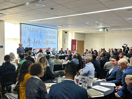 Jim Lentini speaking at Talent Solutions Program Event