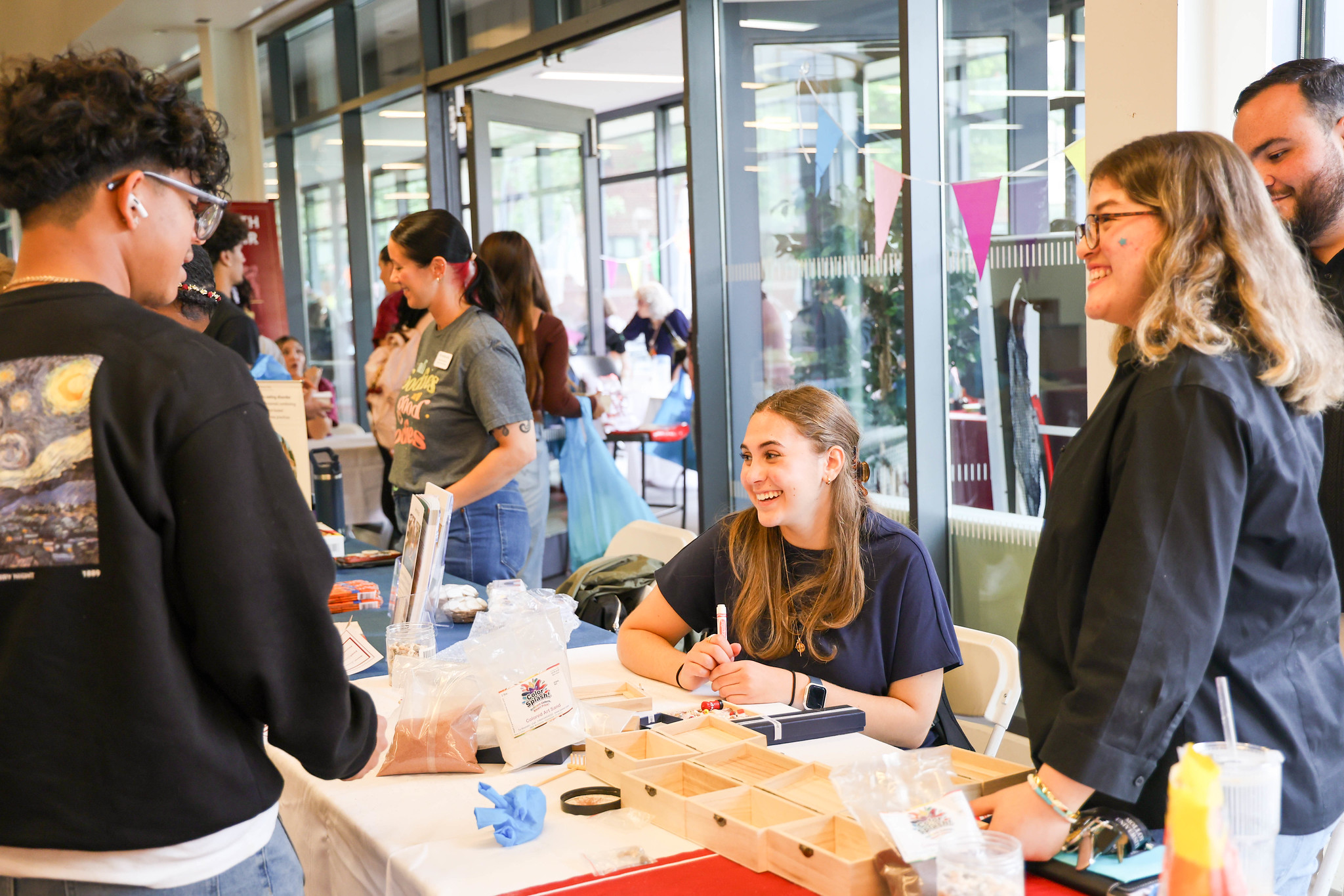 Students at Wellness Fair