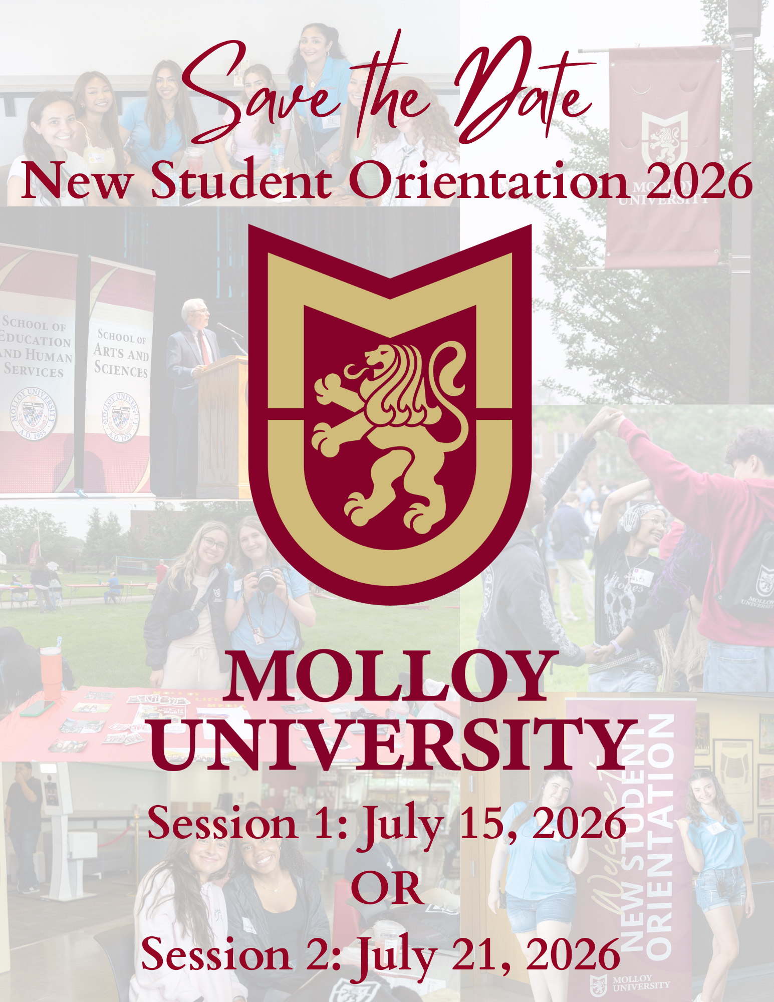 new student orientation save the date