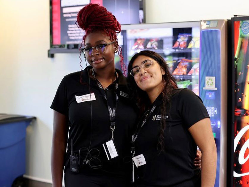 Two student leaders at molloy university