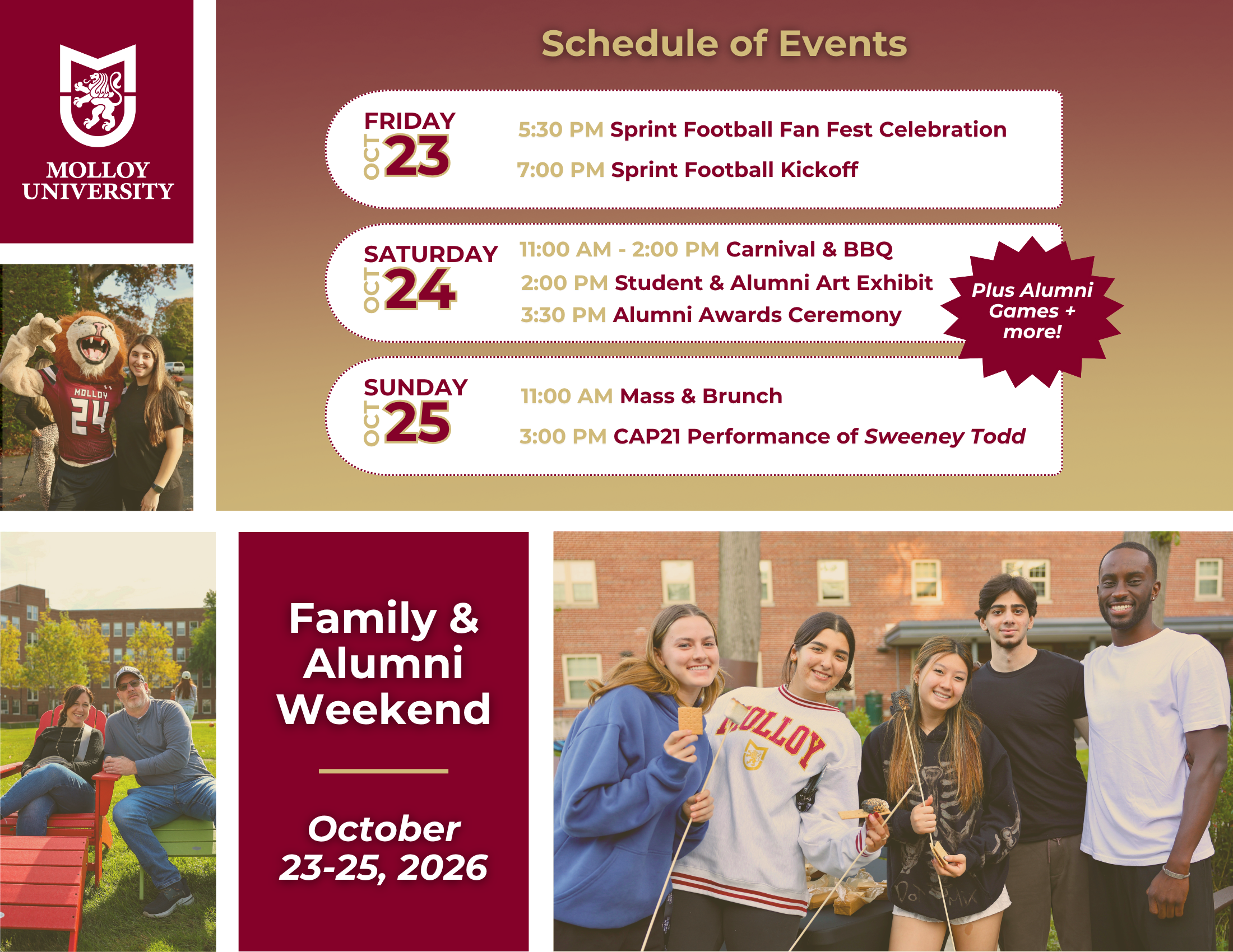 Family and Alumni weekend