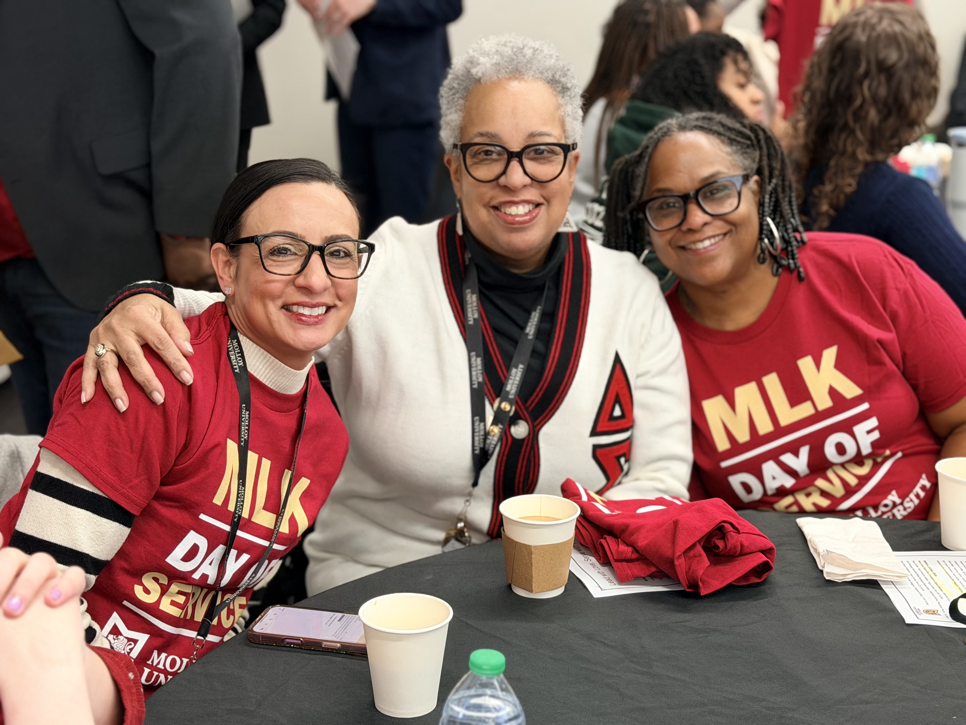 MLK Day of Service attendees.