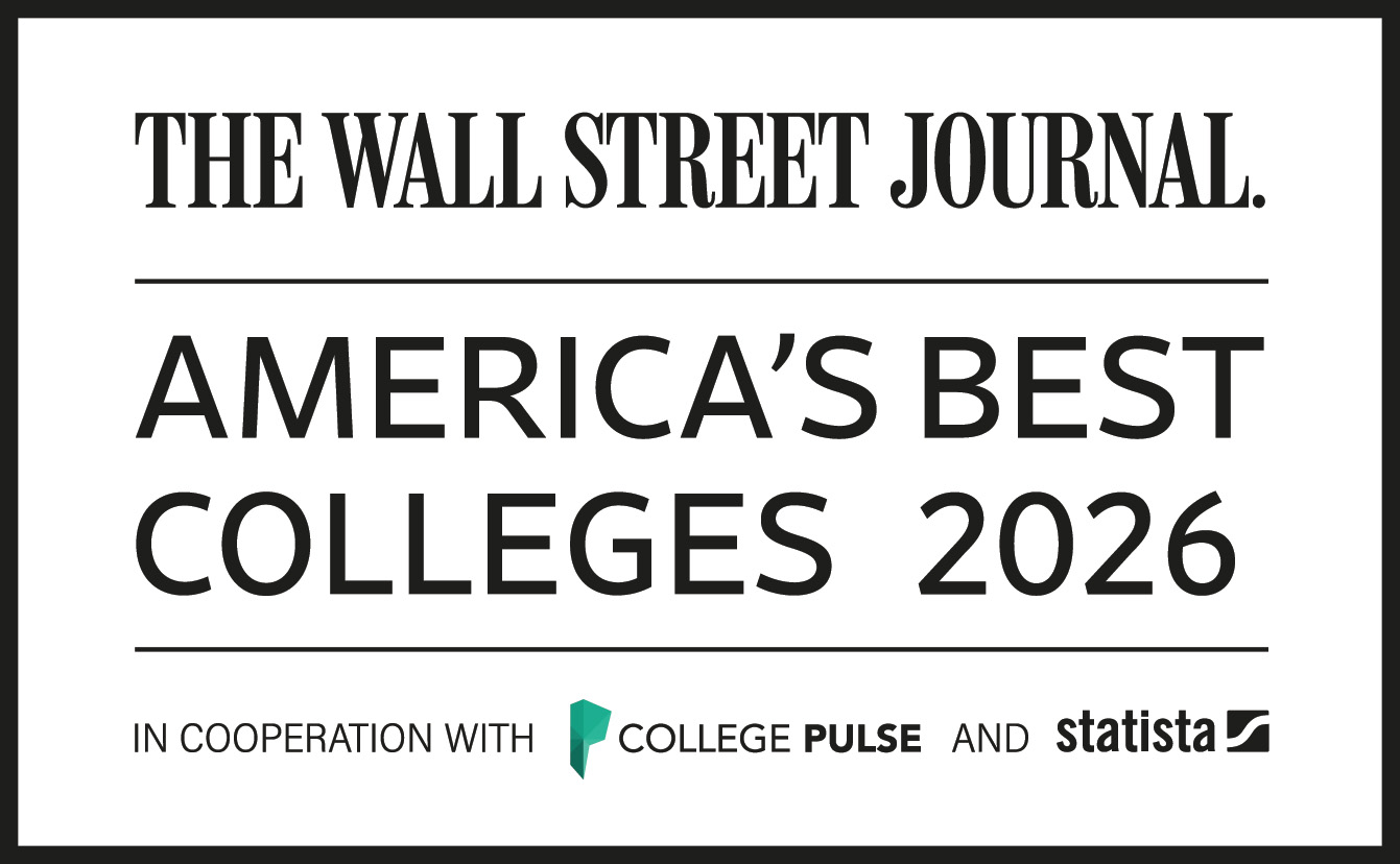Wall Street Journal Rankings Badge for 2026 best colleges
