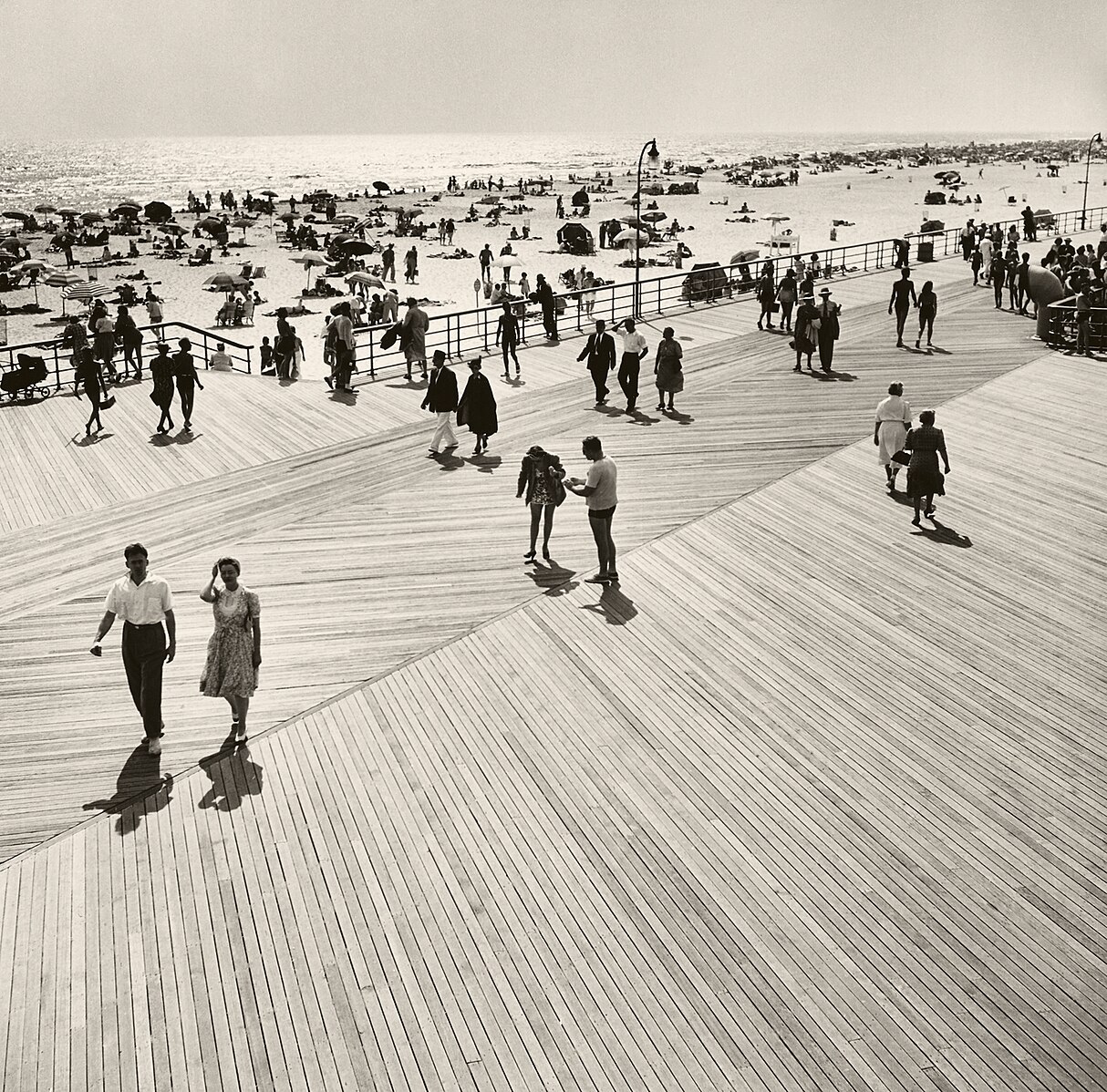 Photo of Jones Beach boardwalk and beach