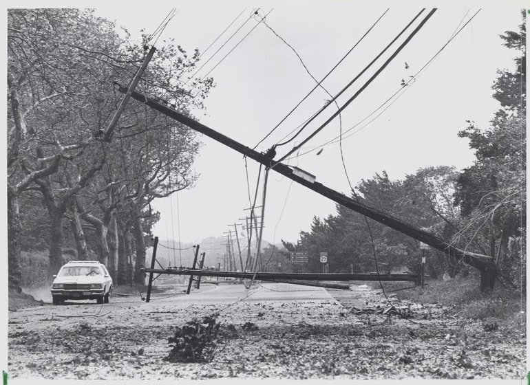 Aftermath of Hurricane Gloria