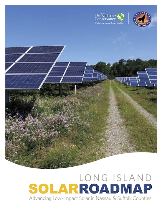 Cover of Long Island Solar Roadmap report.