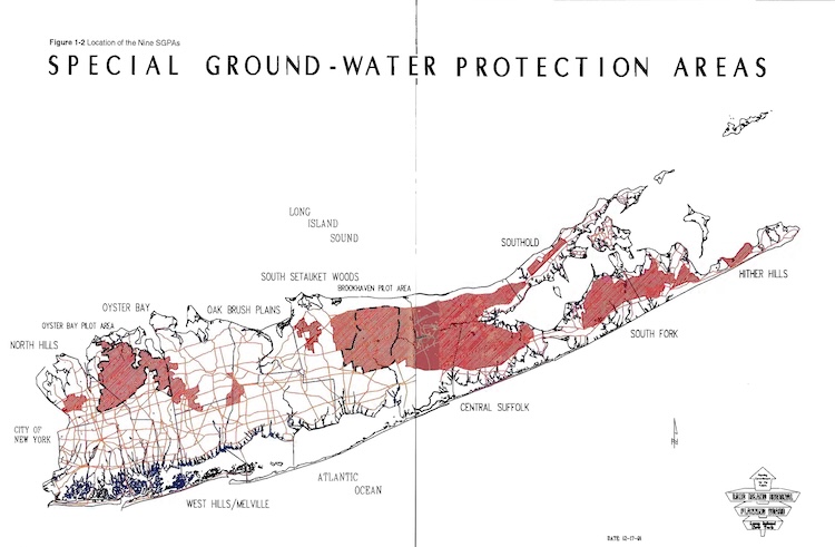 Map of Special Groundwater Protection Areas