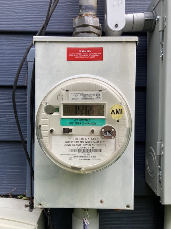Photo of an AMI smart meter