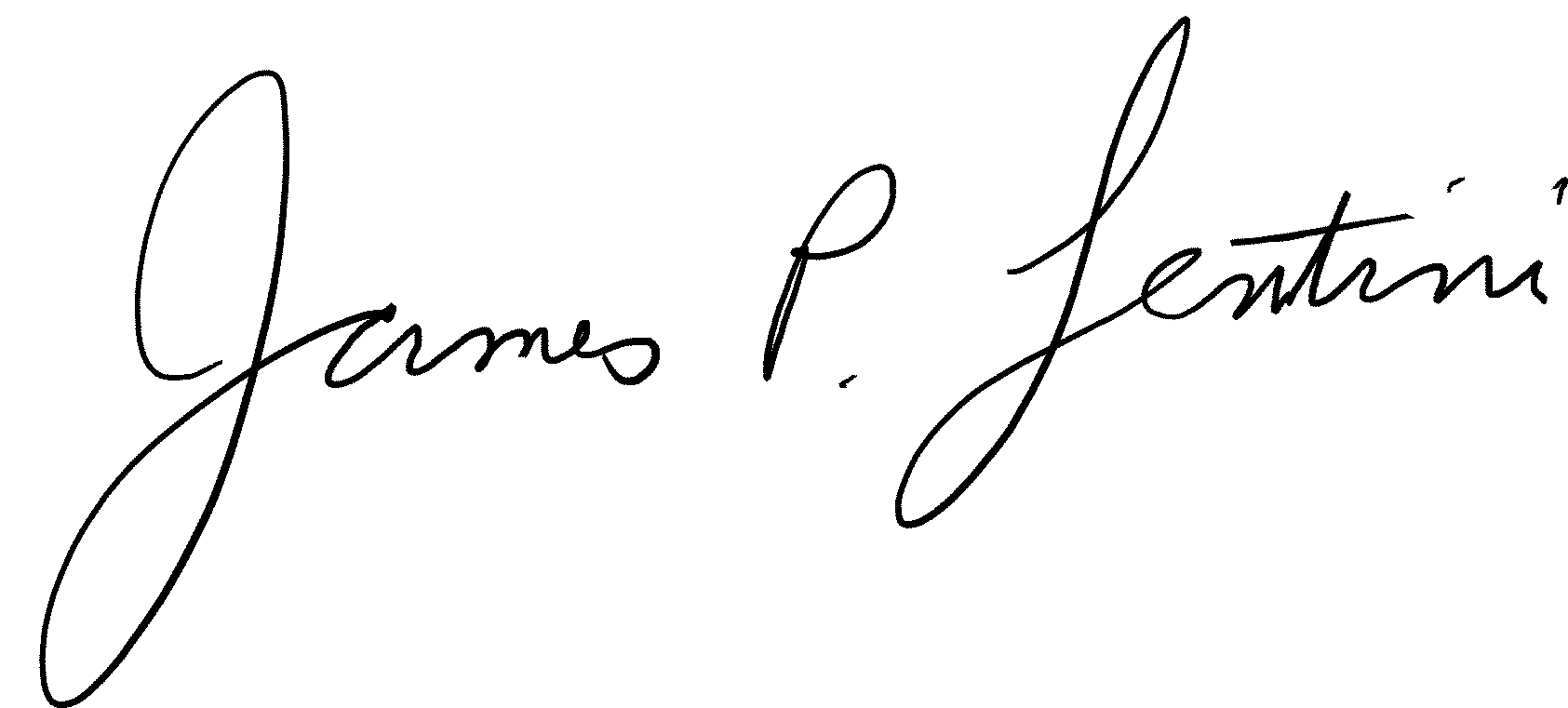 Photo of President James P, Lentini's signature