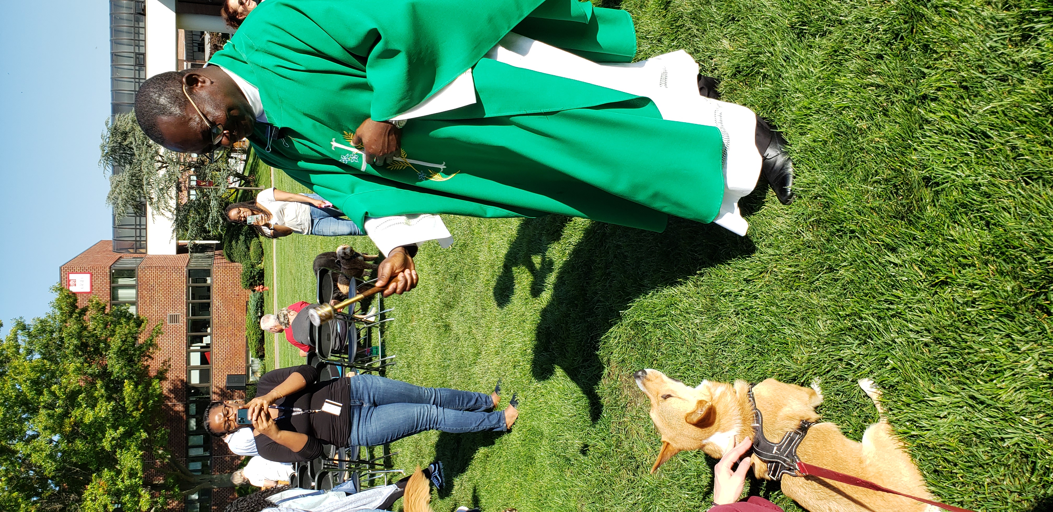 Blessing of Animals during Weekly Mass at Molloy University