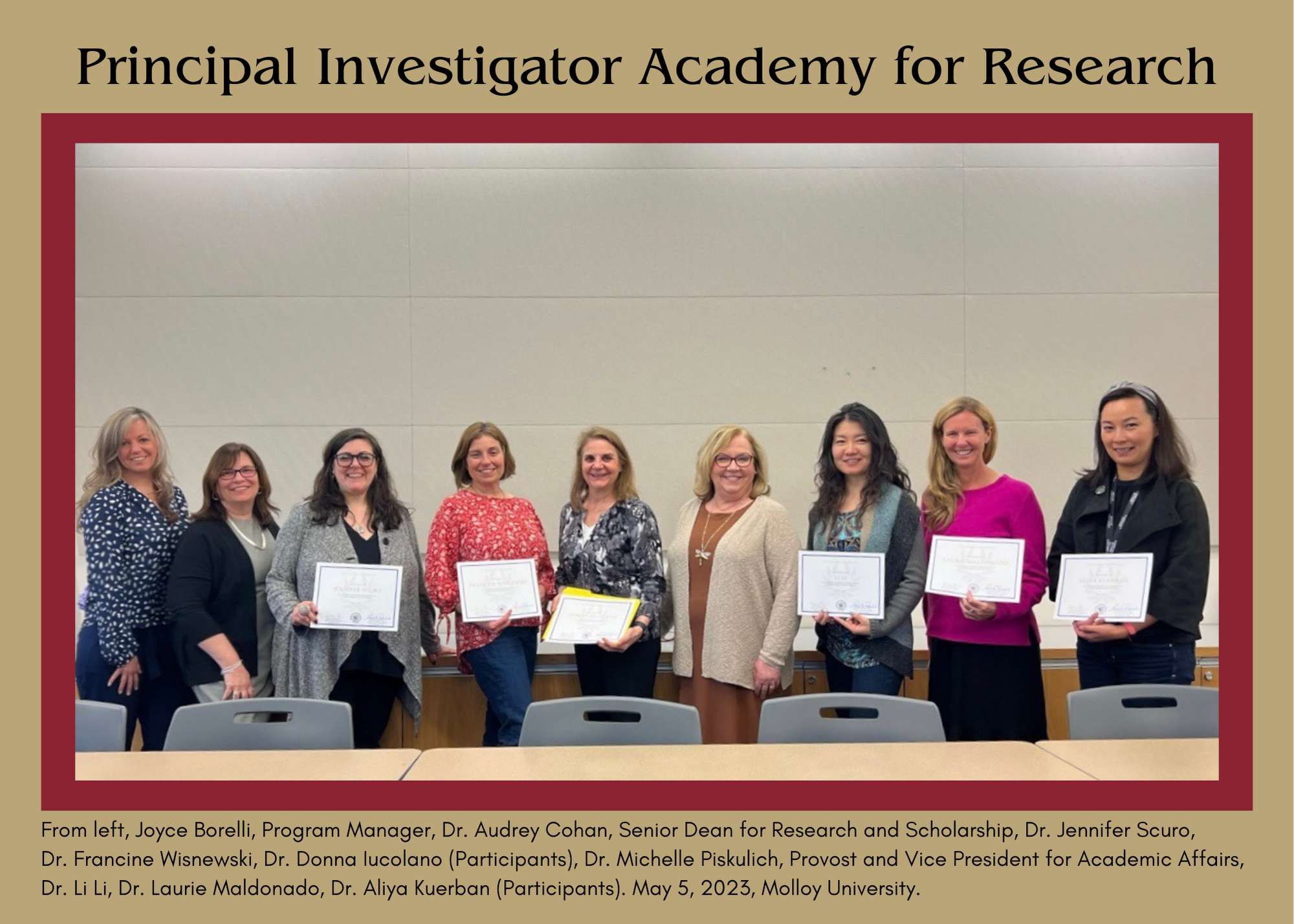 Principal Investigator Academy for Research