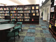 photograph of the erc showing tables and bookcases