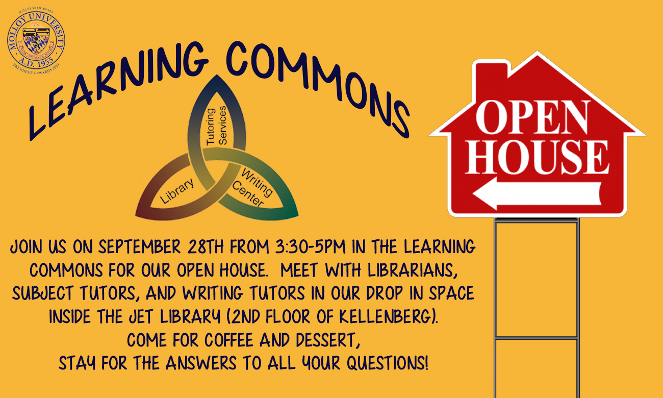 learning commons open house advert