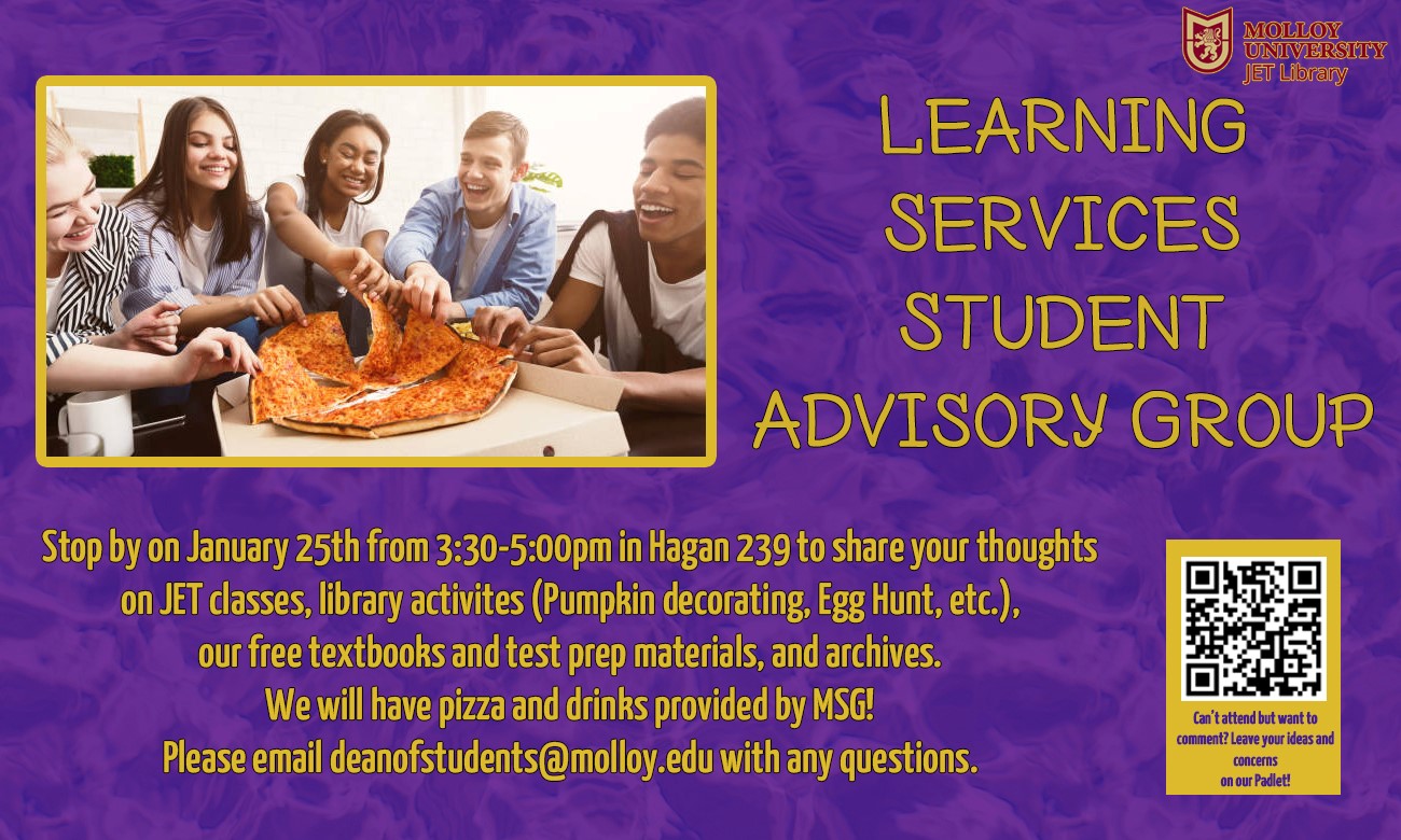 Learning Services Student Advisory Group November 23 event