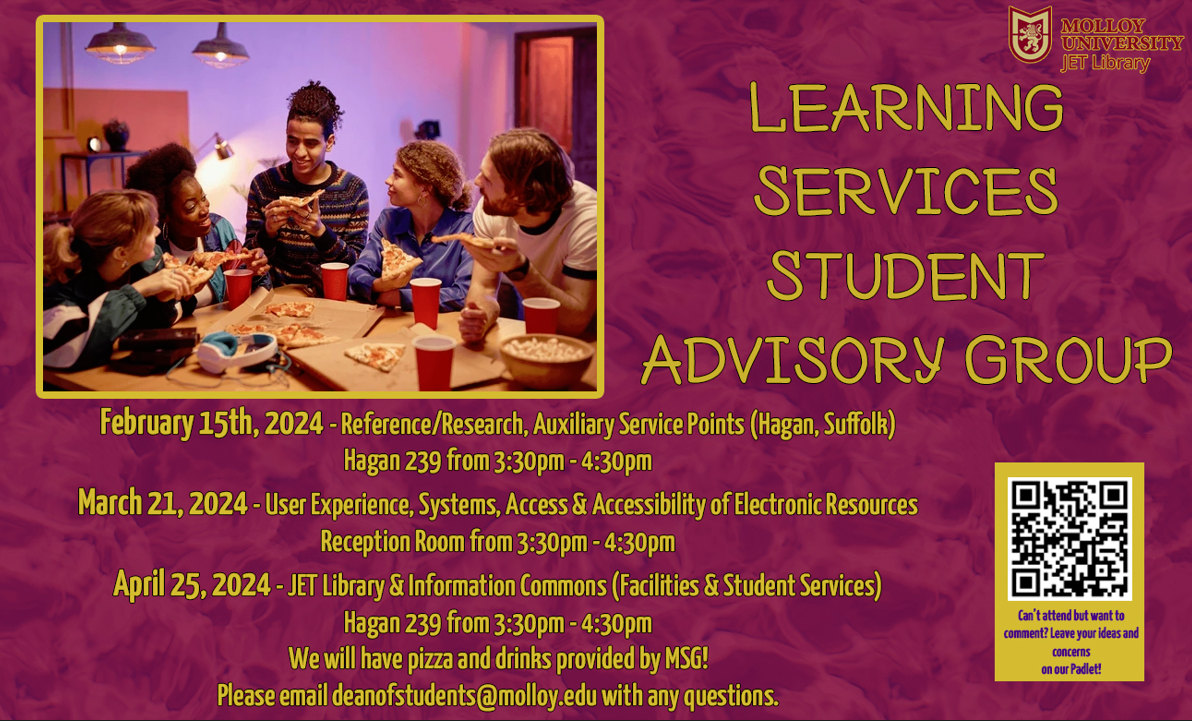 Student advisory group January event