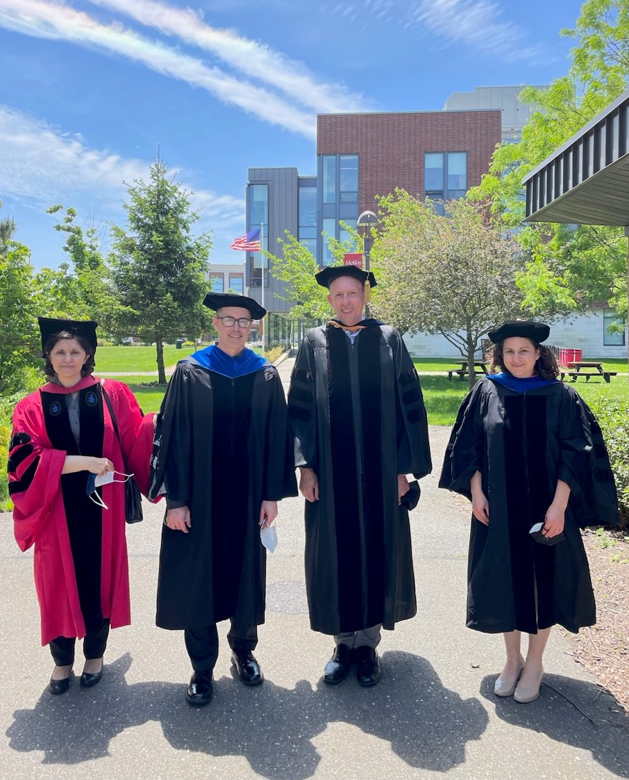 History faculty at Commencement