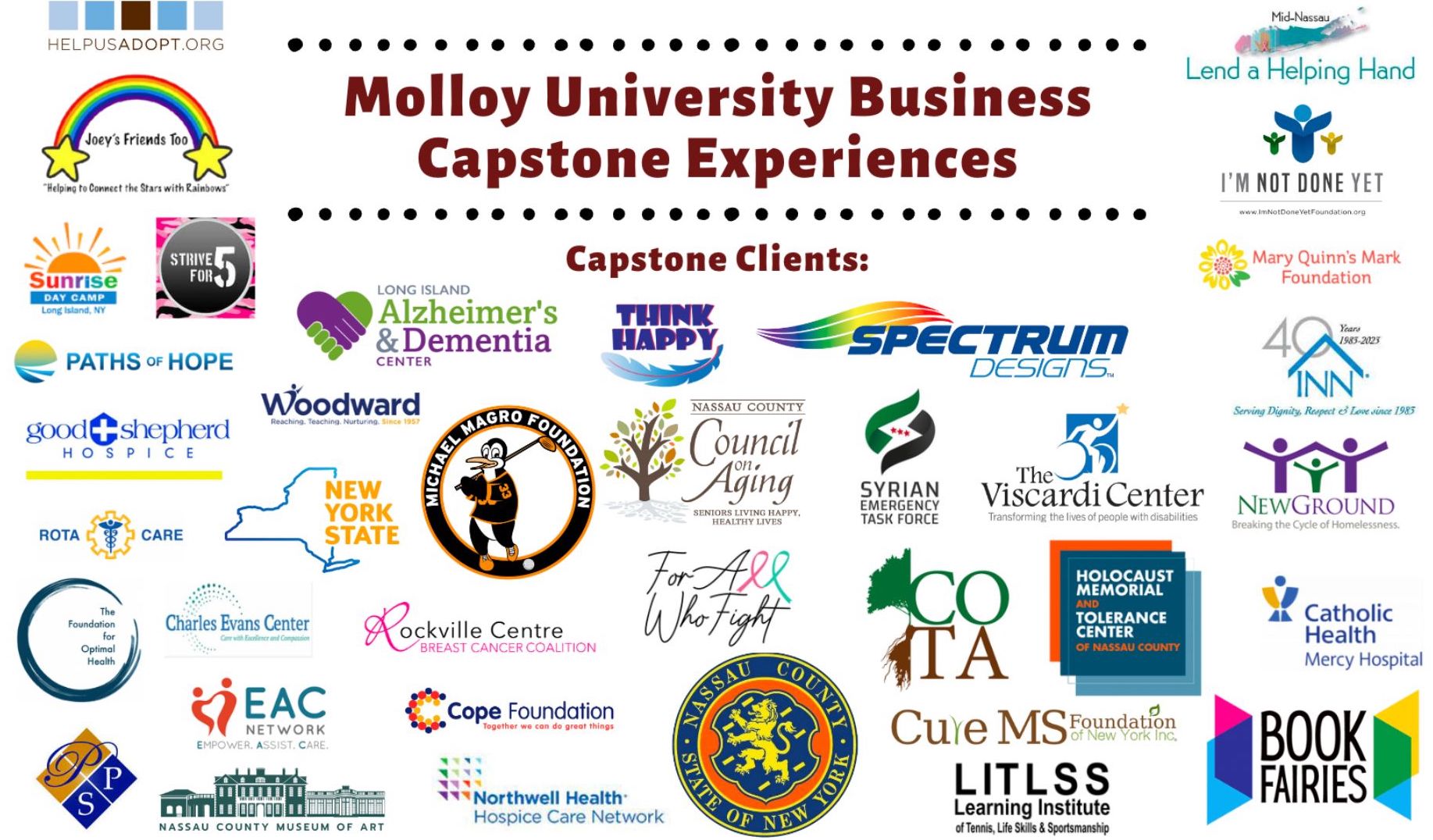 Capstone course client logos