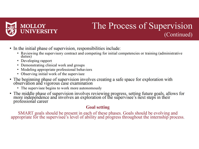 Clinical Supervisor Training Gallery Slide 18