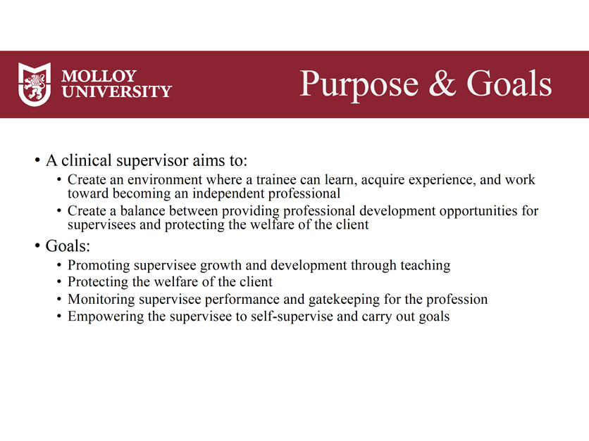 Clinical Supervisor Training Gallery Slide 6