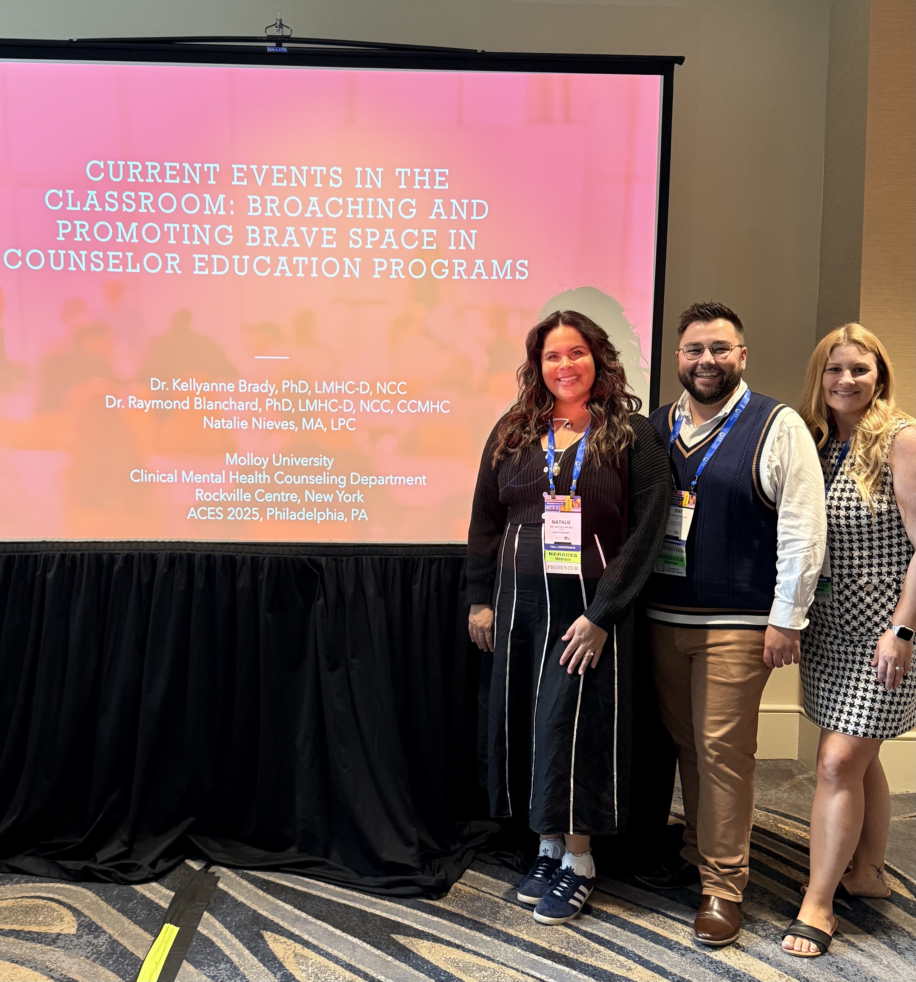 Faculty presenting at the ACES conference in Philadelphia in 2025