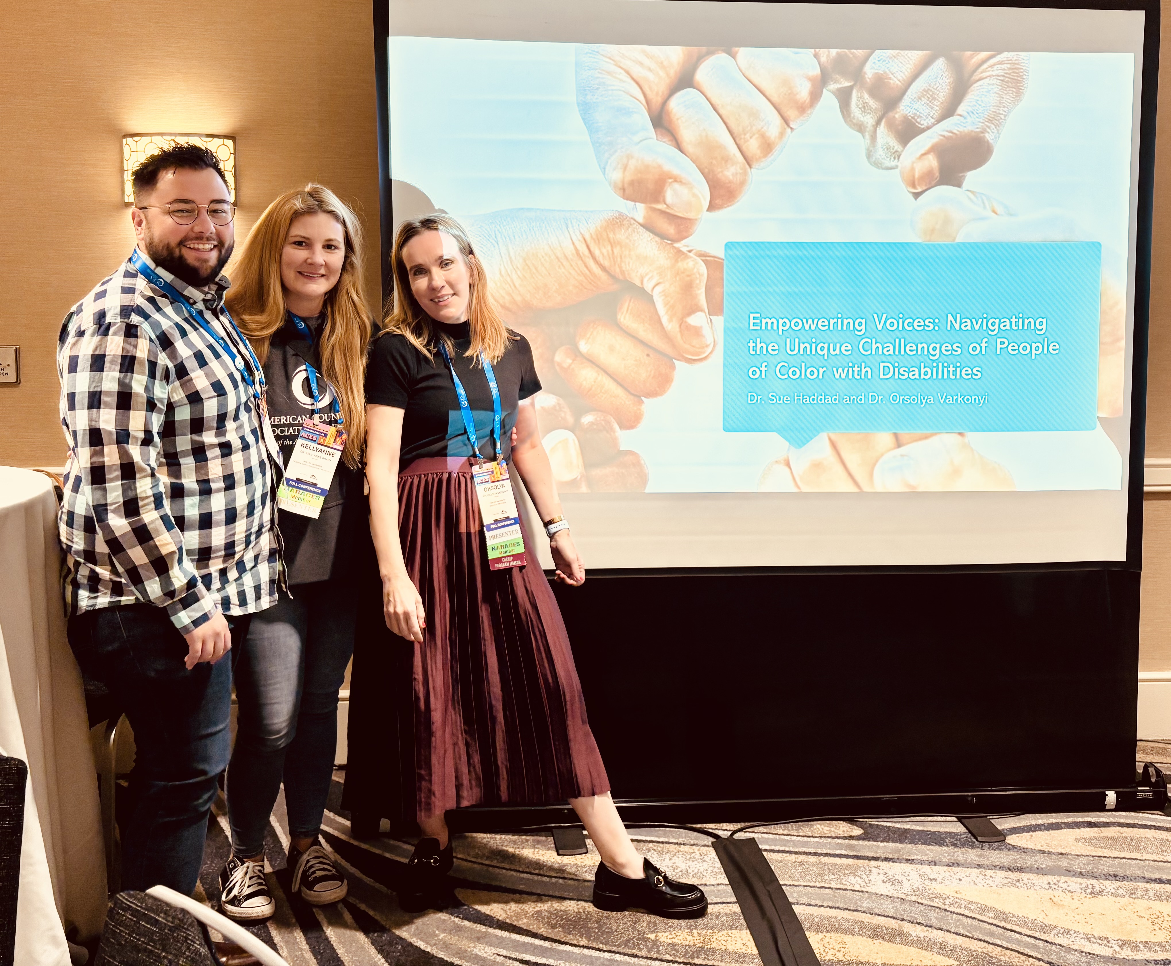 Faculty at the ACES conference in Philadelphia in 2025