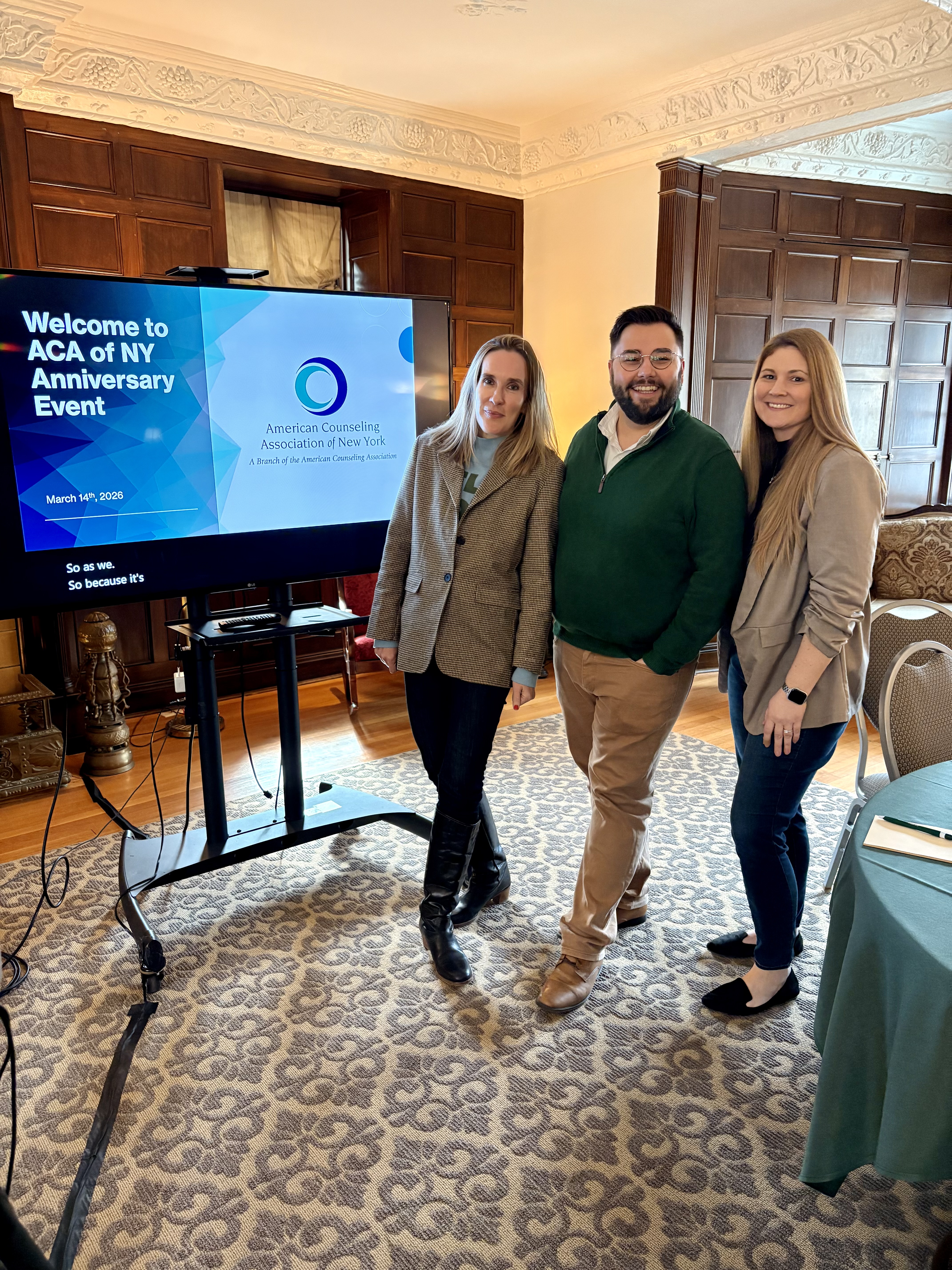 Drs. Brady, Blanchard, and Varkonyi at the annual ACA of NY Anniversary Event in March 2026