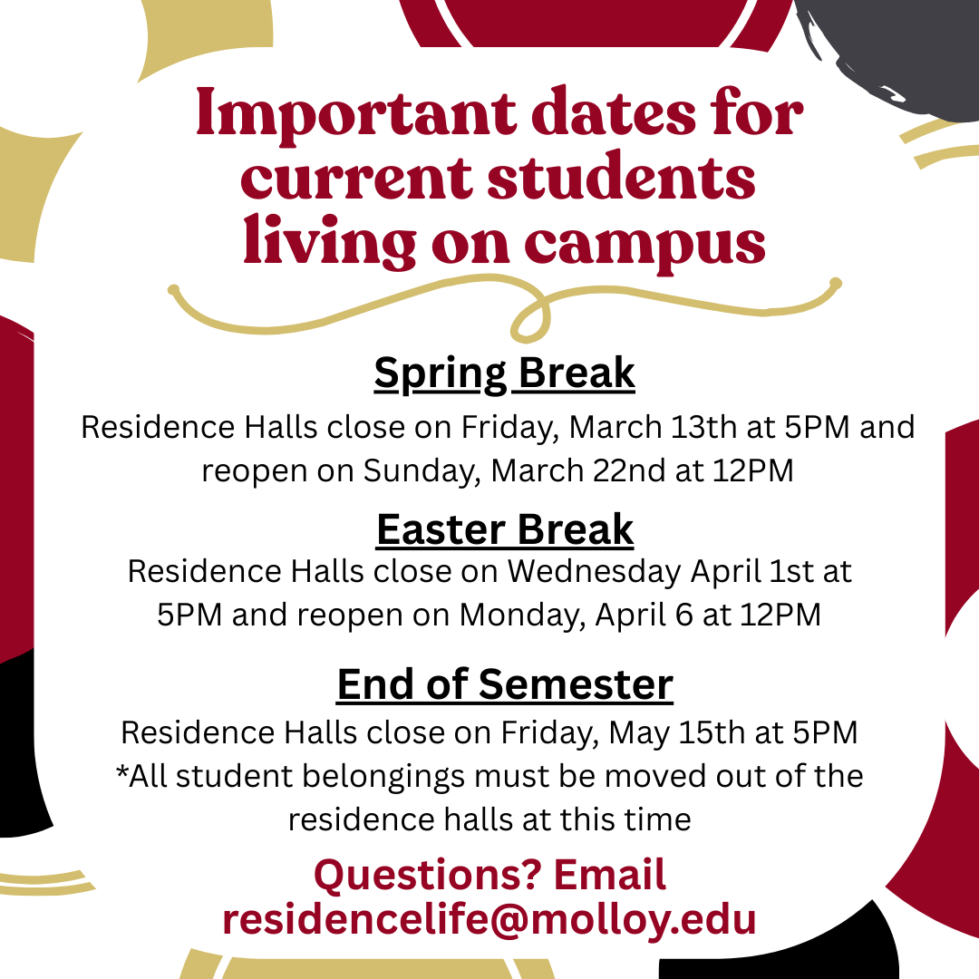 Information about important dates