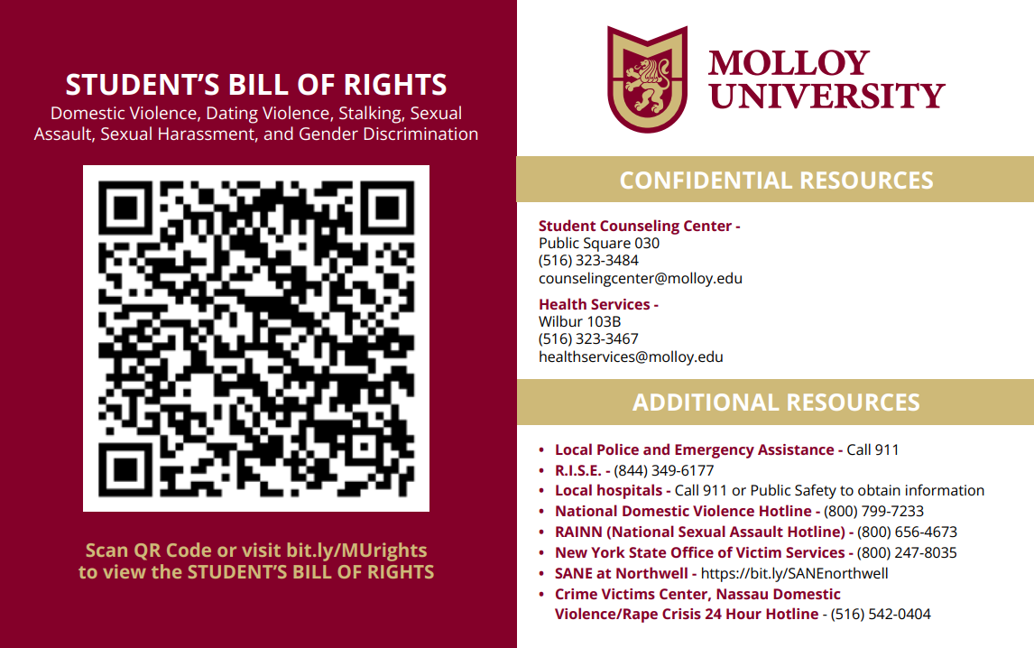 Bill of rights with QR