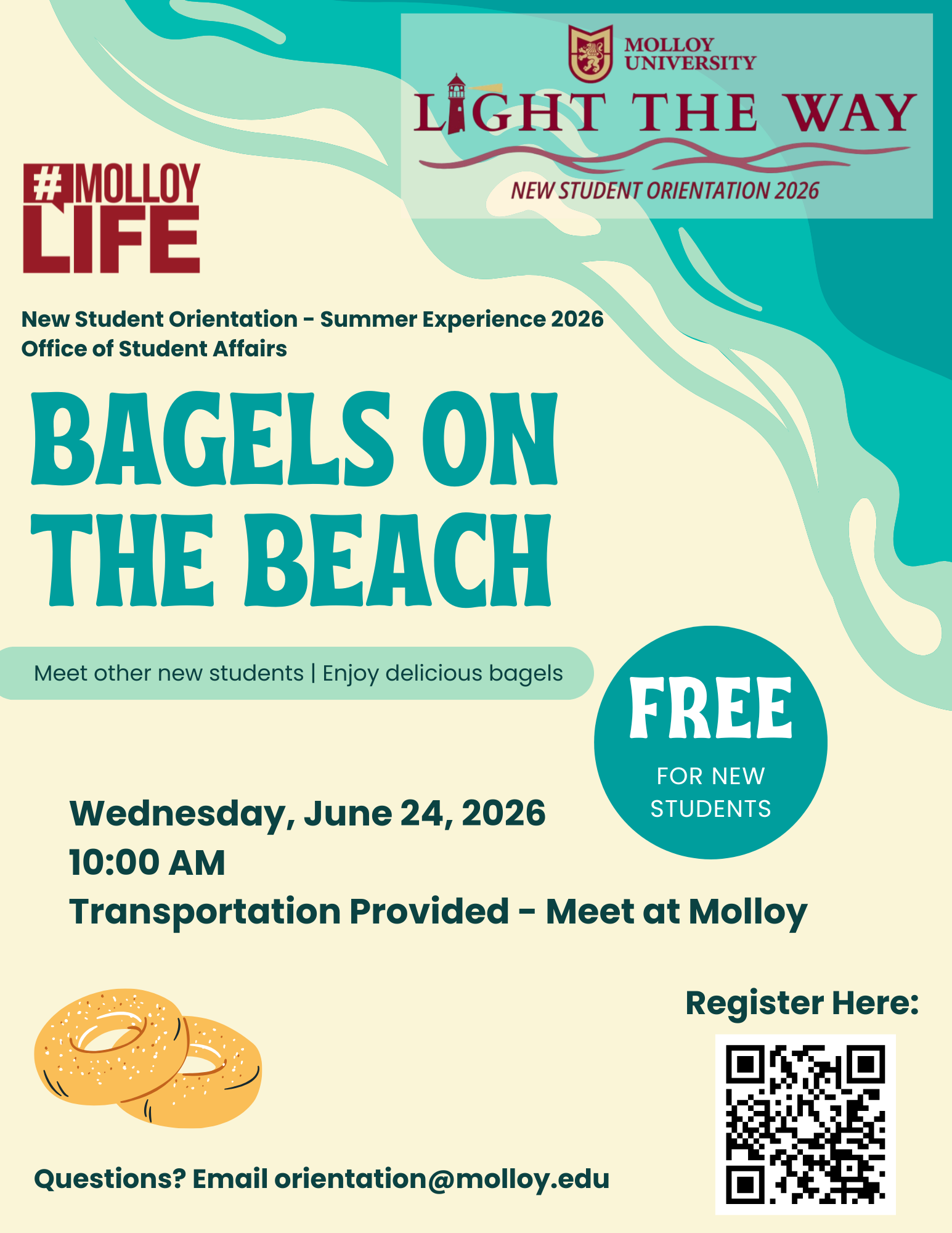 Bagels on the Beach Flyer
